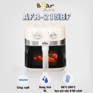 NỒI CHIÊN KHÔNG DẦU BEAR 9 LÍT AFR-215BF, CÔNG SUẤT 2100W