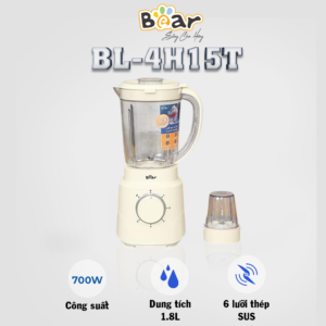 MÁY XAY SINH TỐ ĐA NĂNG 1,5L BEAR BL-4H15T, CÔNG SUẤT 700W