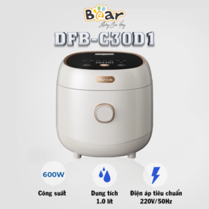 NỒI CƠM ĐIỆN TỬ BEAR DFB-C30D1, CÔNG SUẤT 600W