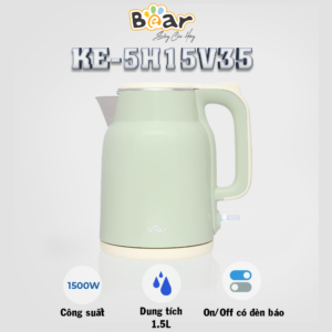 BÌNH ĐUN SIÊU TỐC BEAR 1.5 LÍT KE-5H15V35, CÔNG SUẤT 1500W