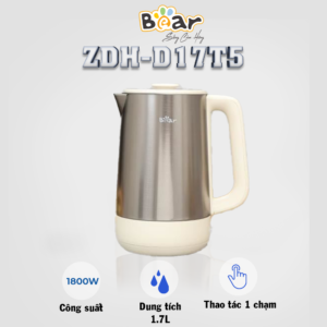 BÌNH ĐUN SIÊU TỐC BEAR 1.7 LÍT ZDH-D17T5, CÔNG SUẤT 1800W